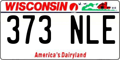 WI license plate 373NLE