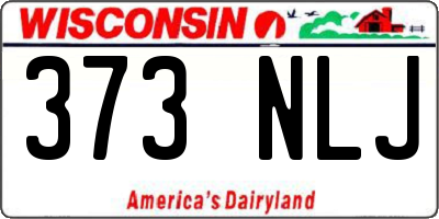 WI license plate 373NLJ