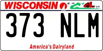 WI license plate 373NLM