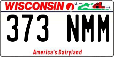 WI license plate 373NMM