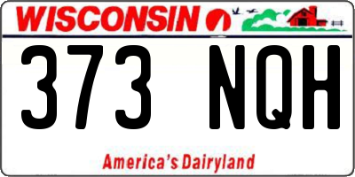 WI license plate 373NQH