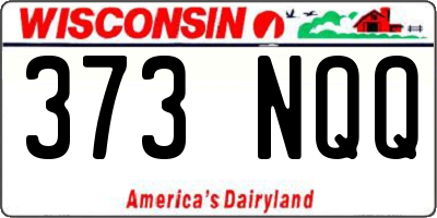 WI license plate 373NQQ