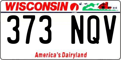 WI license plate 373NQV