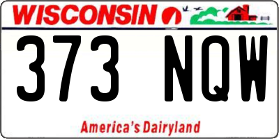 WI license plate 373NQW