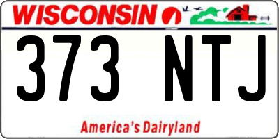 WI license plate 373NTJ
