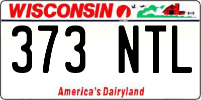 WI license plate 373NTL
