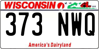 WI license plate 373NWQ