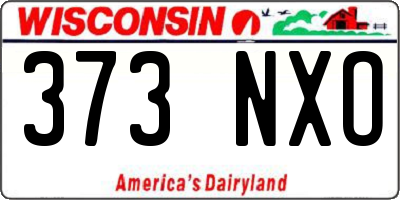 WI license plate 373NXO