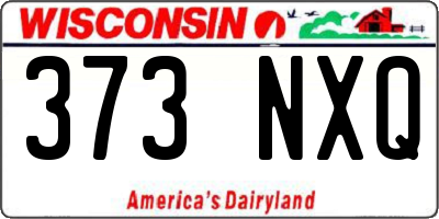WI license plate 373NXQ