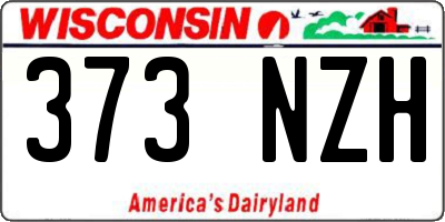 WI license plate 373NZH