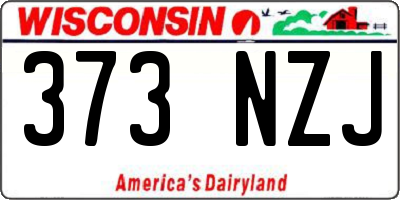 WI license plate 373NZJ