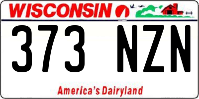 WI license plate 373NZN