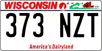 WI license plate 373NZT