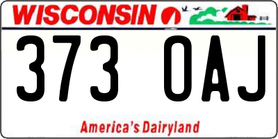 WI license plate 373OAJ