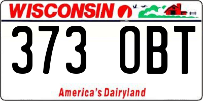 WI license plate 373OBT