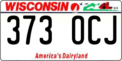 WI license plate 373OCJ