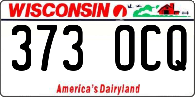 WI license plate 373OCQ