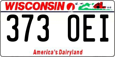 WI license plate 373OEI