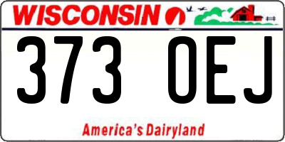 WI license plate 373OEJ