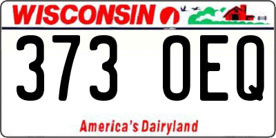 WI license plate 373OEQ