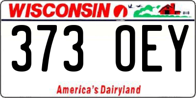 WI license plate 373OEY