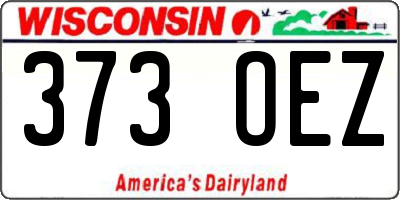 WI license plate 373OEZ
