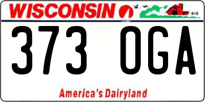 WI license plate 373OGA