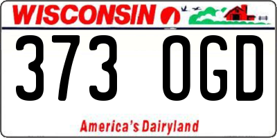 WI license plate 373OGD