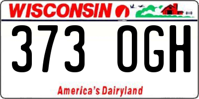 WI license plate 373OGH