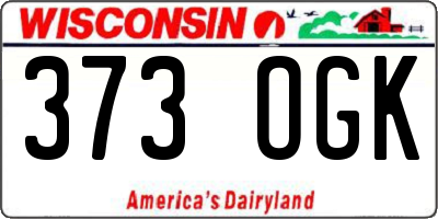 WI license plate 373OGK
