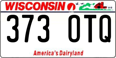 WI license plate 373OTQ