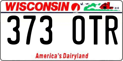 WI license plate 373OTR