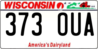WI license plate 373OUA