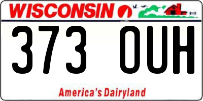 WI license plate 373OUH