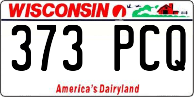 WI license plate 373PCQ
