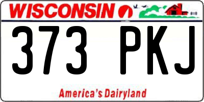 WI license plate 373PKJ