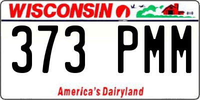 WI license plate 373PMM