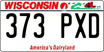 WI license plate 373PXD