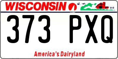WI license plate 373PXQ