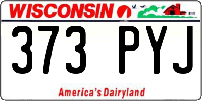 WI license plate 373PYJ