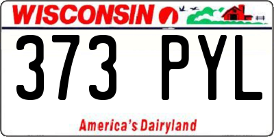 WI license plate 373PYL