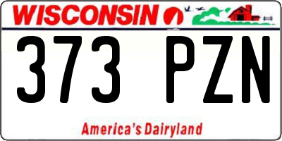WI license plate 373PZN