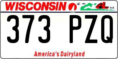 WI license plate 373PZQ