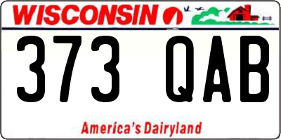 WI license plate 373QAB