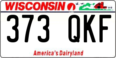 WI license plate 373QKF