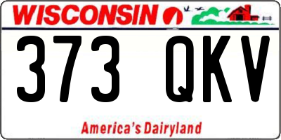 WI license plate 373QKV