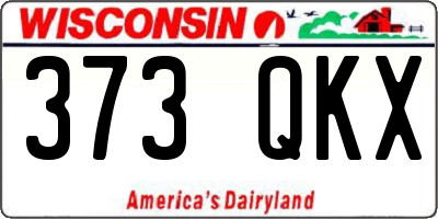 WI license plate 373QKX