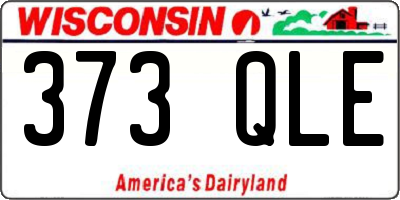 WI license plate 373QLE
