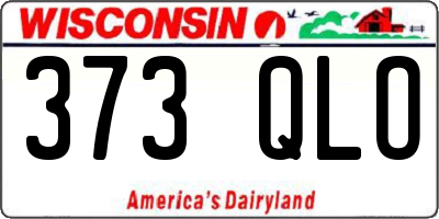 WI license plate 373QLO
