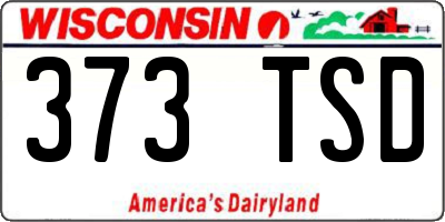 WI license plate 373TSD